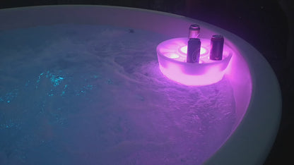 LED plaukiojantis baras
